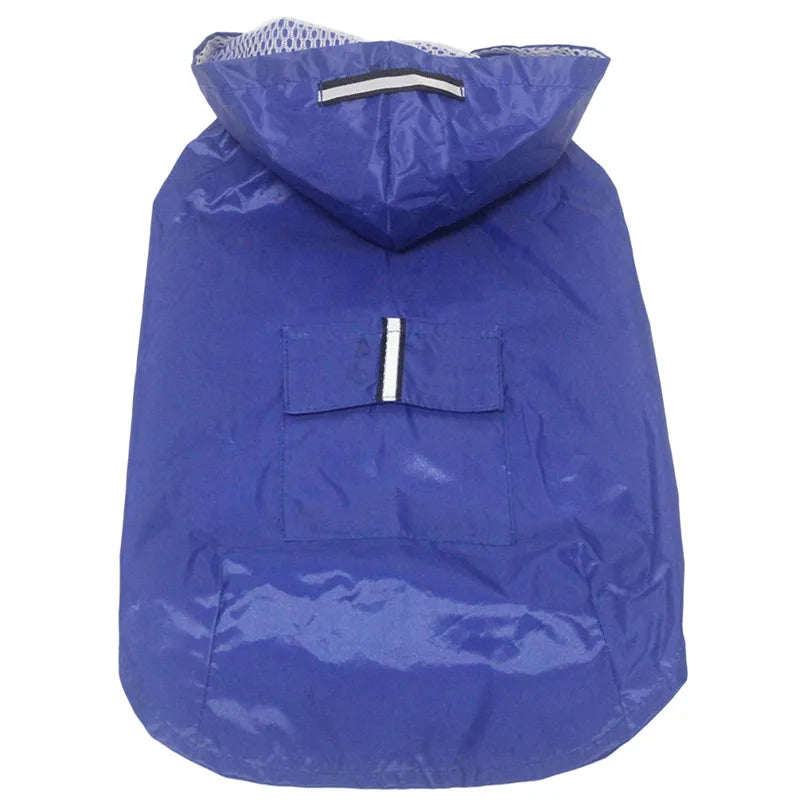 Incredible Dog Raincoat With Reflective Strips