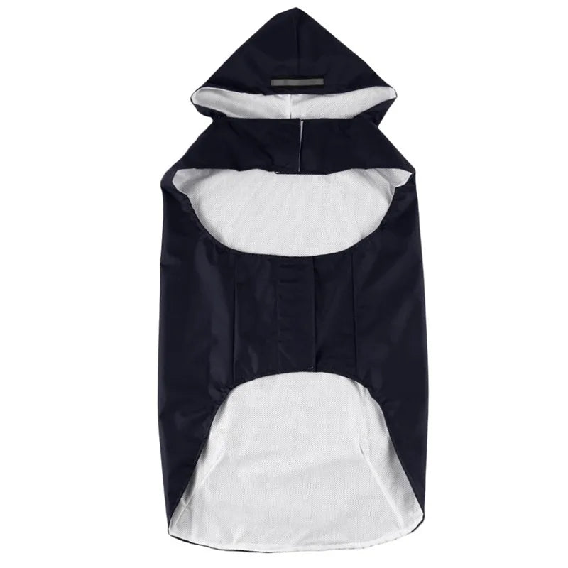 Incredible Dog Raincoat With Reflective Strips