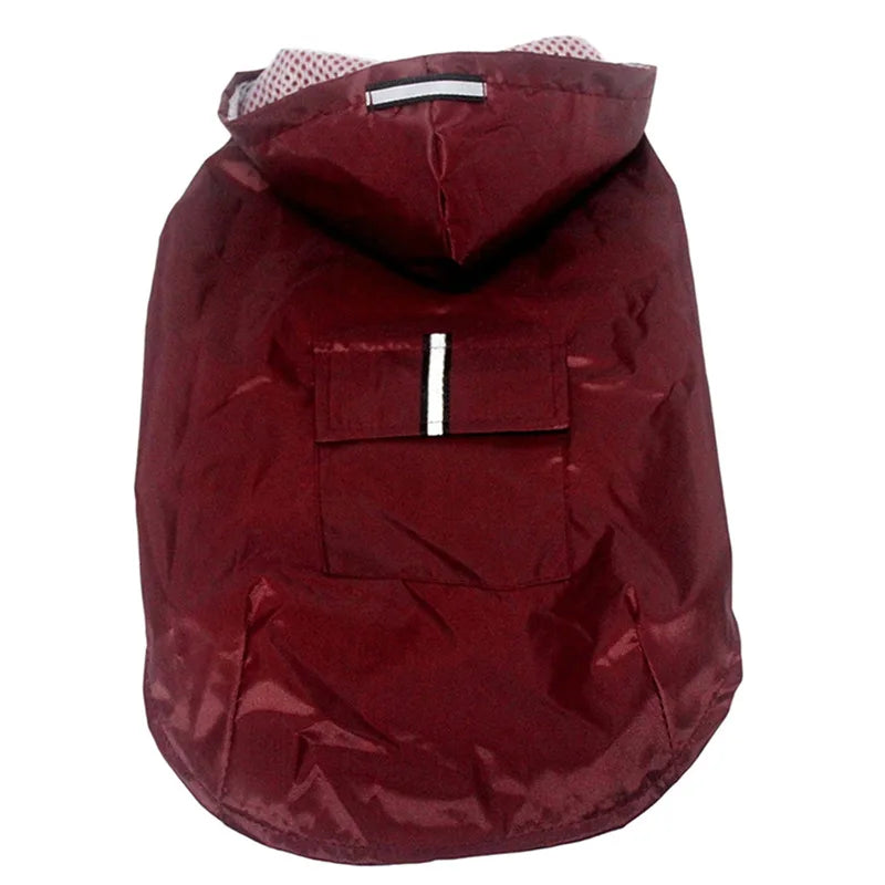 Incredible Dog Raincoat With Reflective Strips